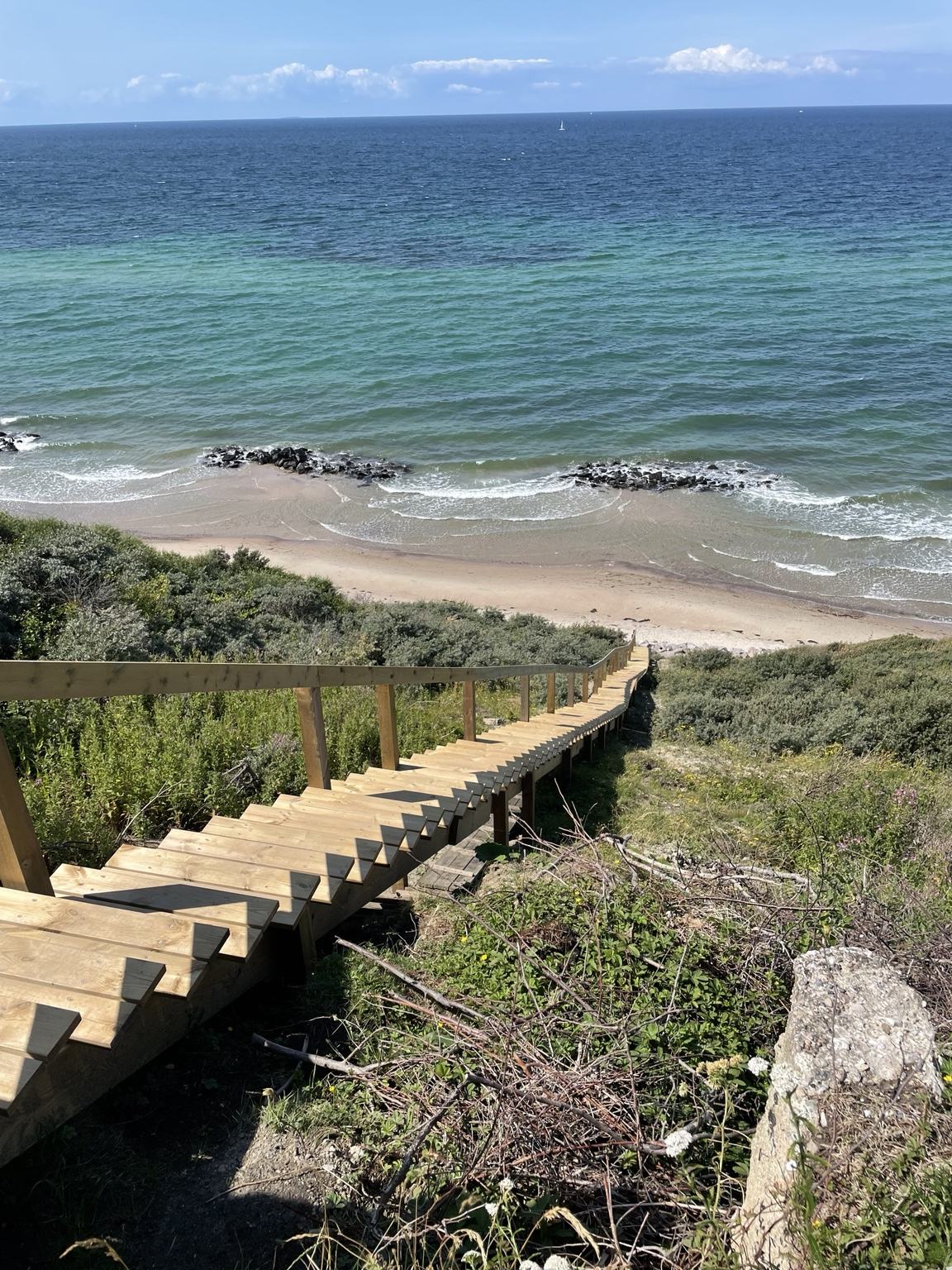 Trappe mod stranden